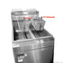 4 Burner Gas Fryer Twin Vat 534x769x1326mm LPG - 110mj/h