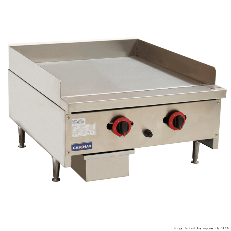 Gas Griddle 2 Burner 610x840x438mm NG-60mj/h