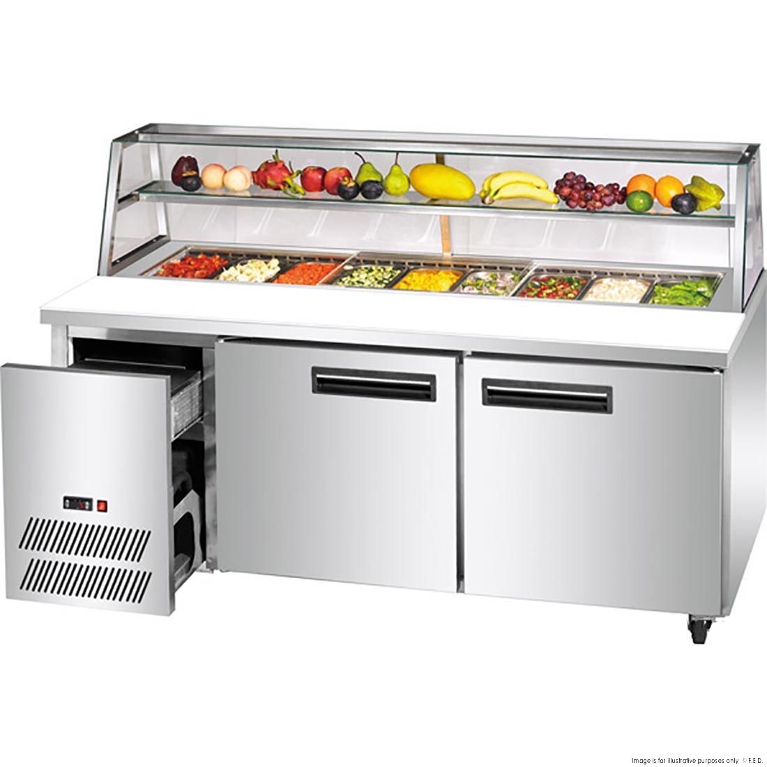 Thermaster two large door Deluxe Sandwich Bar - SCB/18