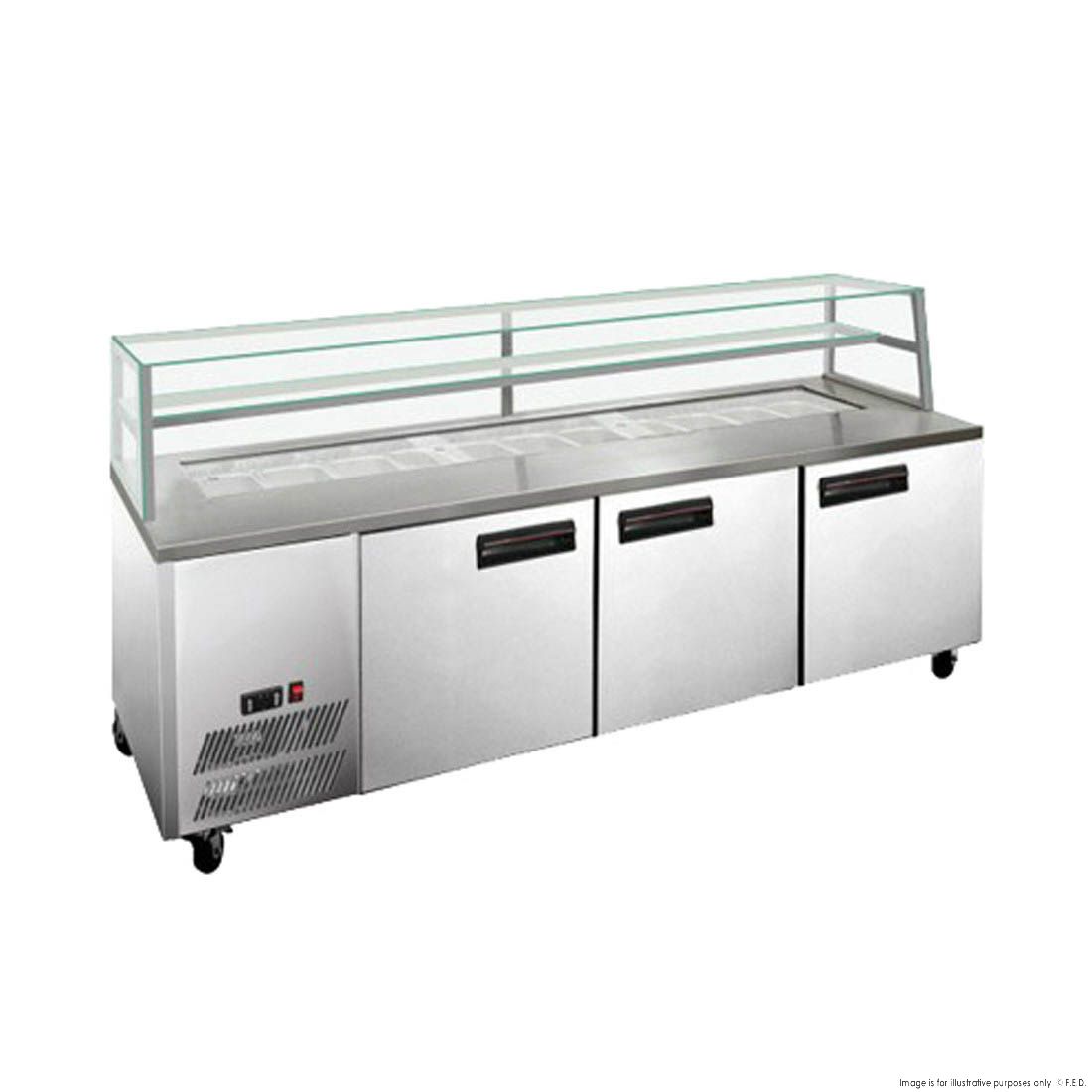 Thermaster three door DELUXE Sandwich Bar - SCB/21