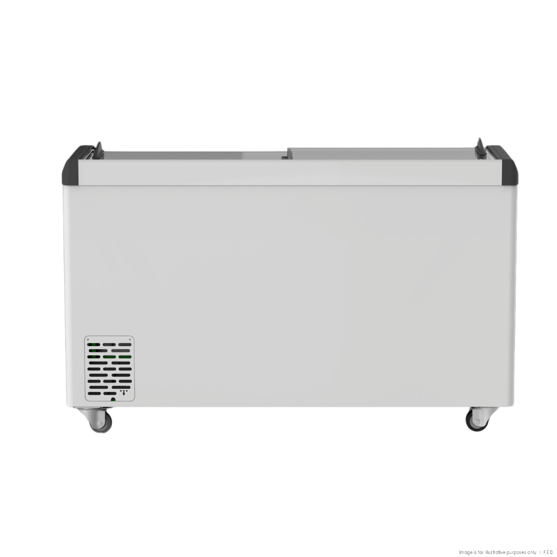 Thermaster Heavy Duty Supermarket Glass Sliding Lid Freezers 446L - SD-666K