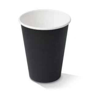 12oz PE Lined Black SW Cup 90mm (50/sleeves)