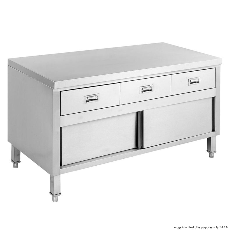 Bench Cabinet with Drawers 1500x700x900mm