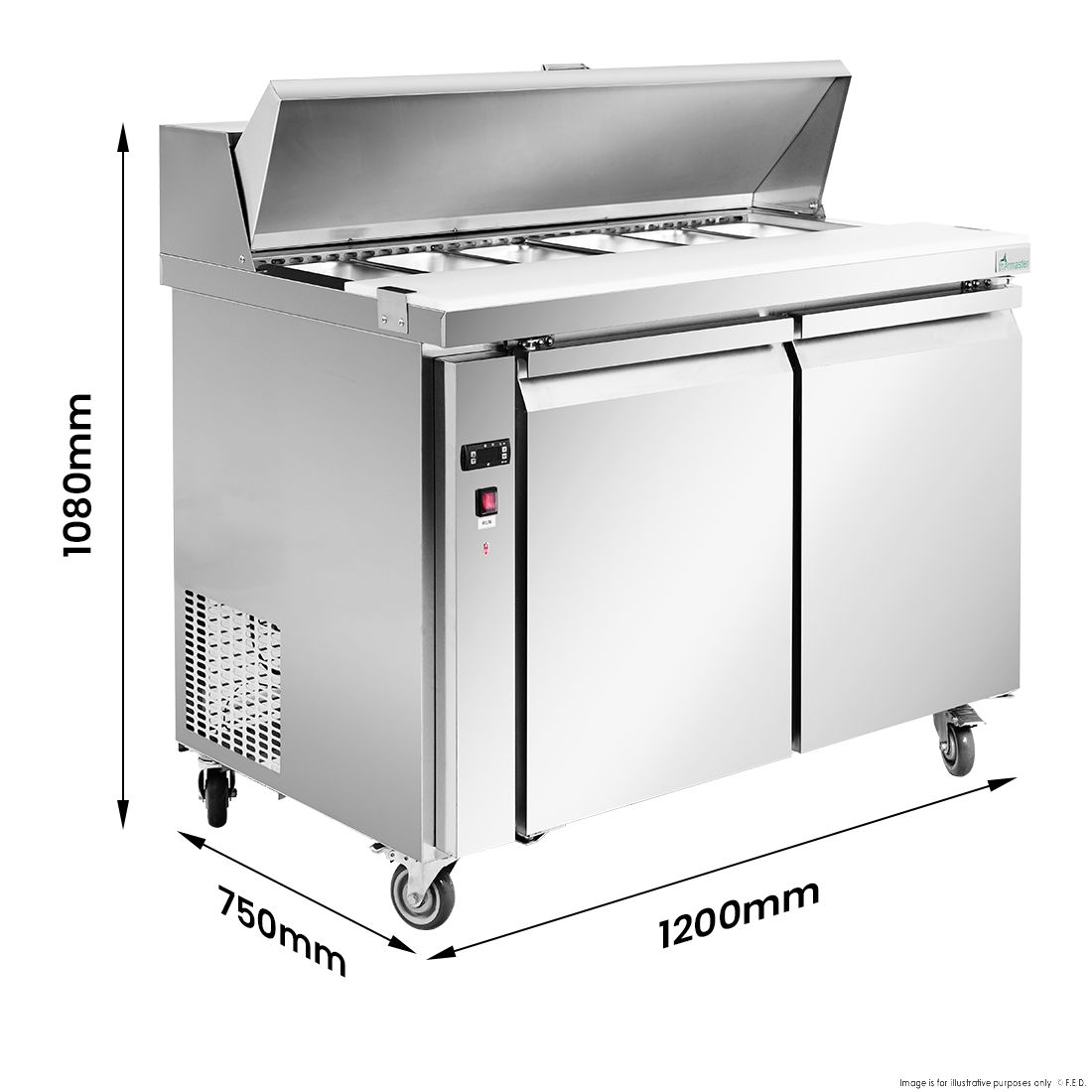 Thermaster two door Sandwich Bar - SLB120