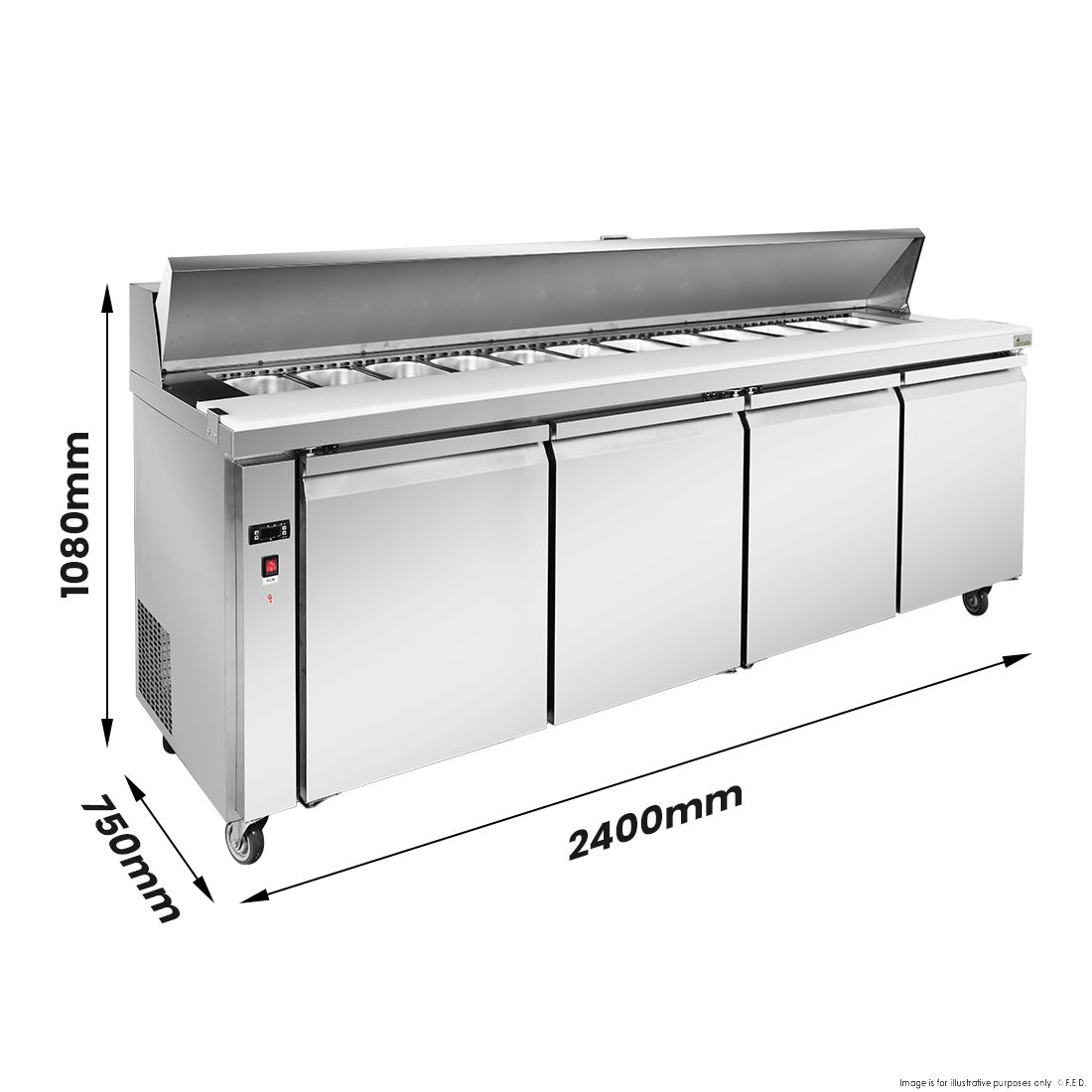 Thermaster four door Sandwich Bar - SLB240