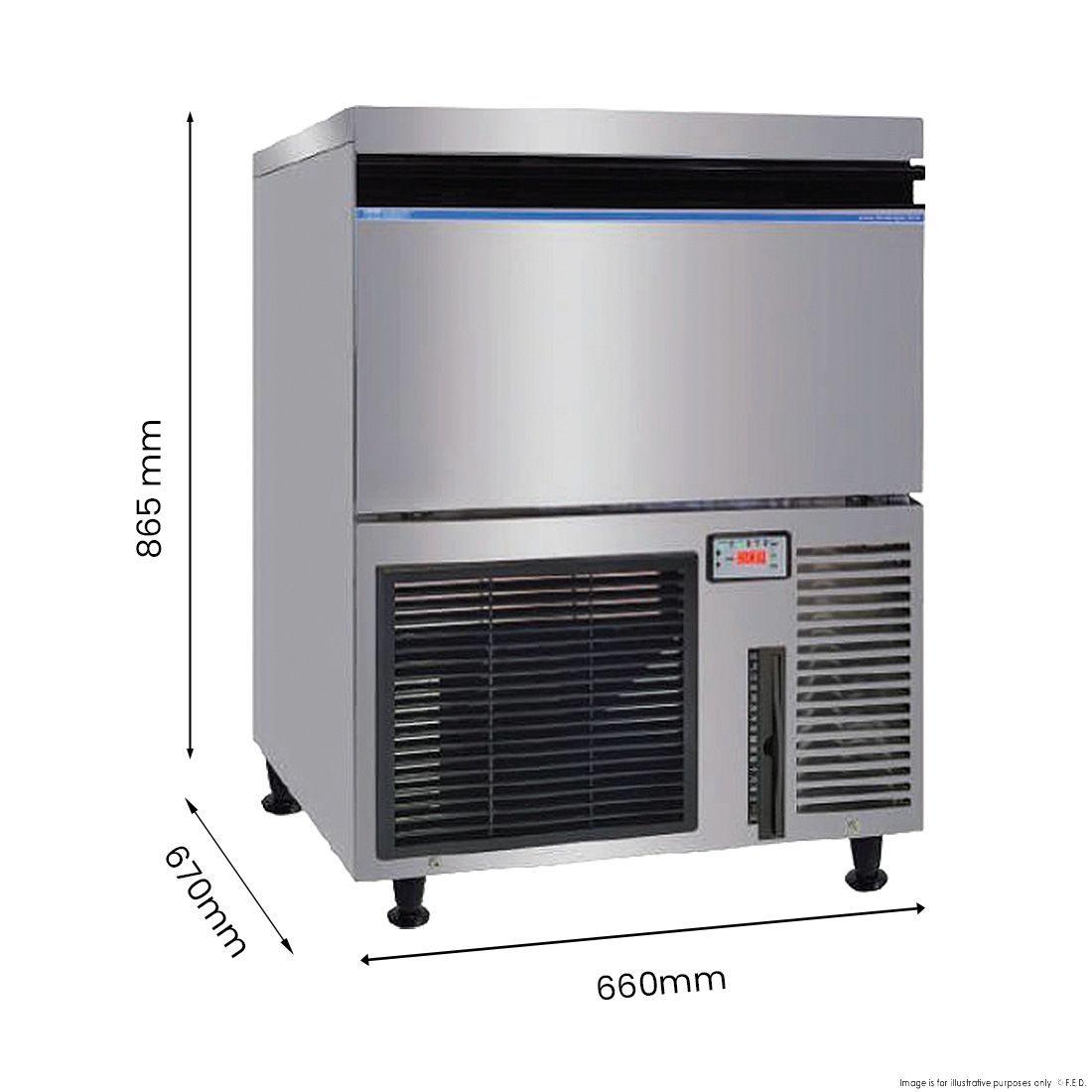 Blizzard Premium Under-Counter Ice Maker Large Cube Ice – SN-200P
