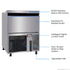 Blizzard Premium Under-Counter Ice Maker Large Cube Ice – SN-200P