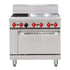"2 x Burner Top with Griddle Plate / Gas Oven 609mm wide griddle plate"