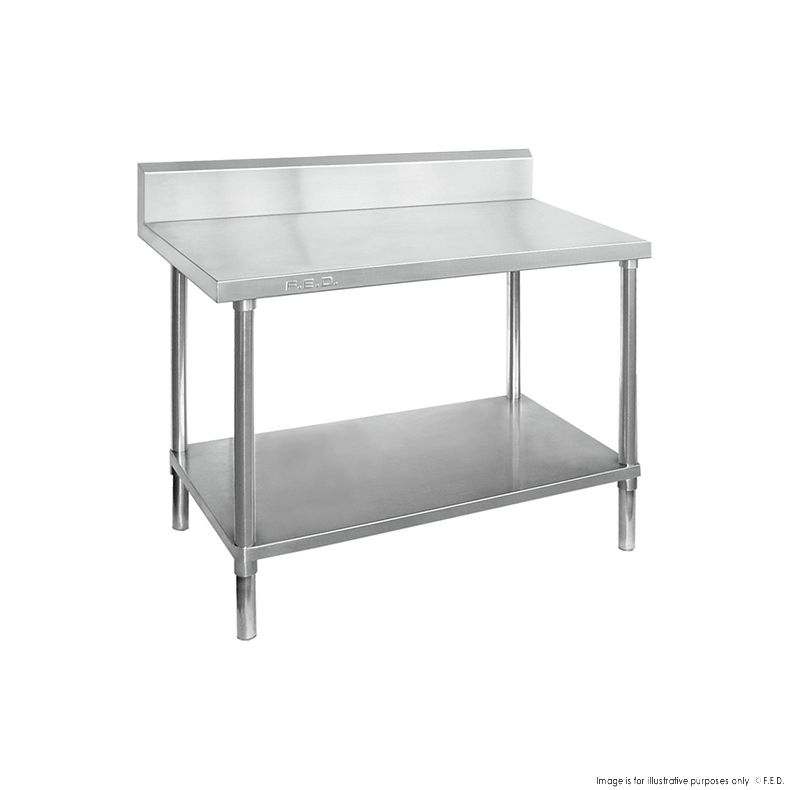 Workbench with Undershelf and Splashback 2400x600x900mm
