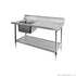 Left Inlet Single Sink Dishwasher Bench