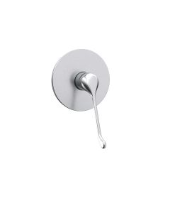 GUARDIAN - Stainless Steel In Wall Mixer with 160mm Diameter Cover Plate. ½”FI BSP Inlets. ½” FI BSP Outlet