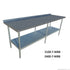 Economic 304 Grade Stainless Steel Tables with Splashback 700 Deep - SSTable7SB-EC