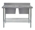 DOUBLE SINK BENCH W2100 X D700 X H900 1 SS2721L