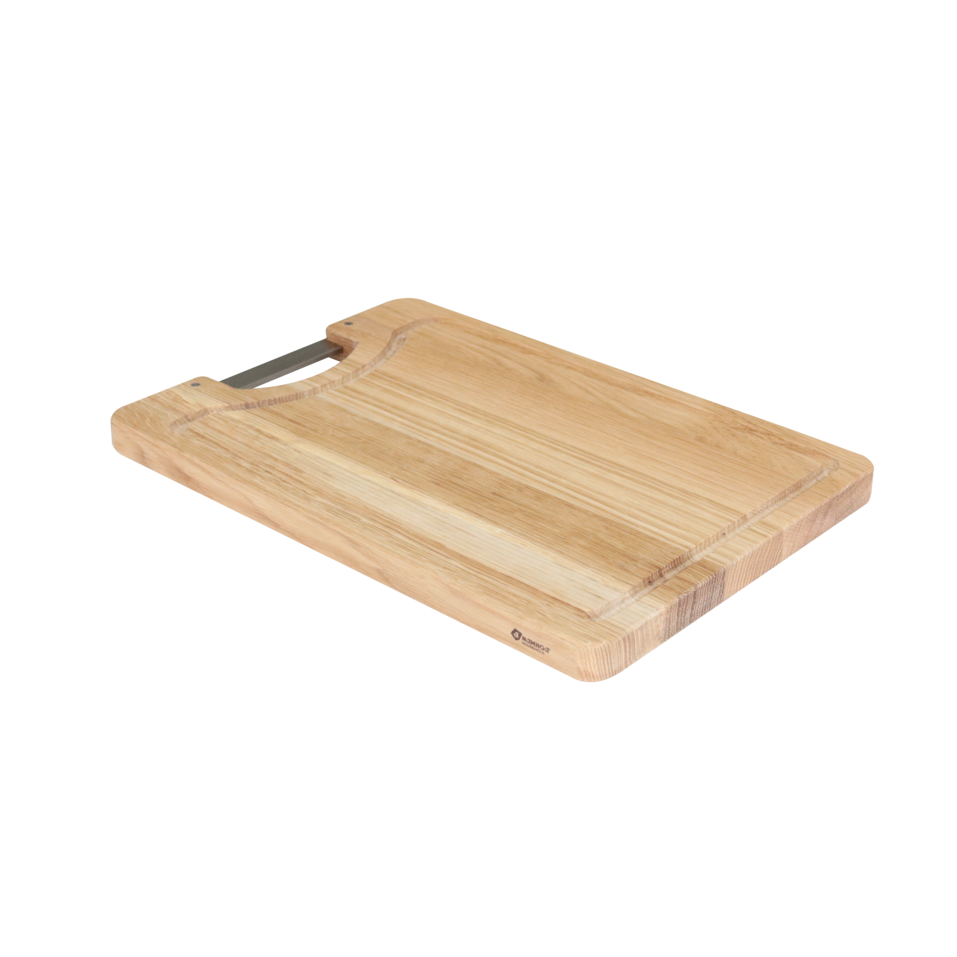 Acacia Rectangle Center Iron Handle Chopping Board 15*10