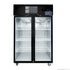 Thermaster Double Glass Door Black Stainless Steel Upright Freezer - SUFG1000B