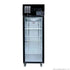 Single glass door upright freezer black stainless steel - SUFG500B