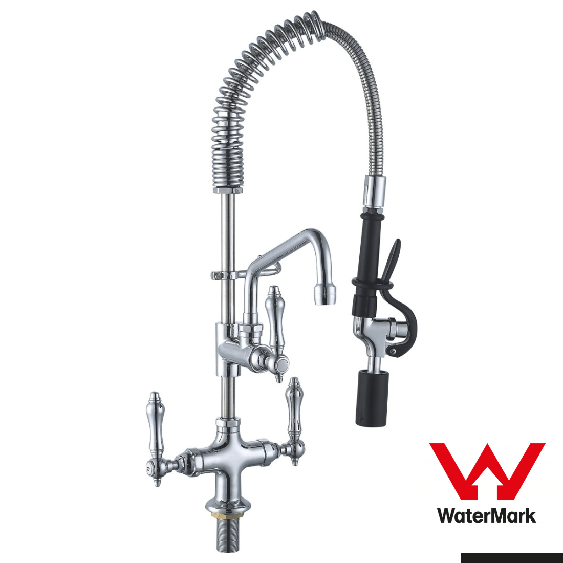 Sunmixer Pre Rinse Unit with Add-on Faucet and 152mm Swing Nozzle T98001MN-2C