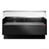 Tecnodom Serie MR80 Black 1520mm Wide Deli Display with Storage and Castors - TDMR-0815B