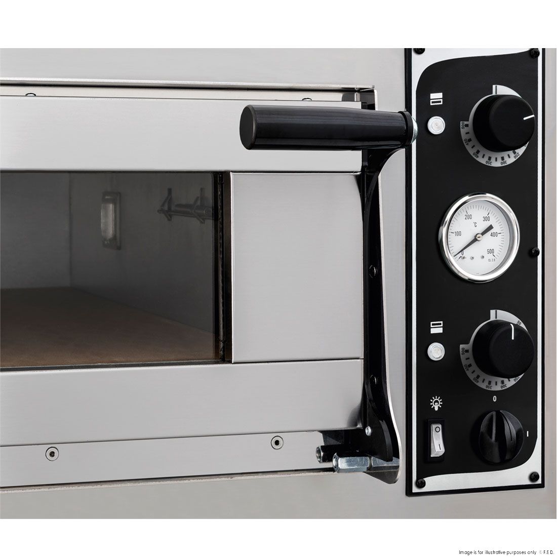 Prisma Food Pizza Ovens Single Deck 6 x 35cm - TP-2-1-SD