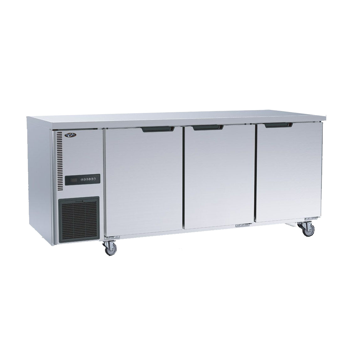 Stainless Steel Triple Door Workbench Fridge - TS1800TN-3D