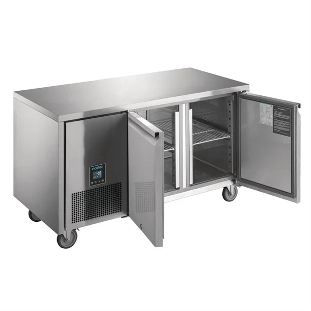 Polar U Series 2 Door Counter Freezer - 196Ltr