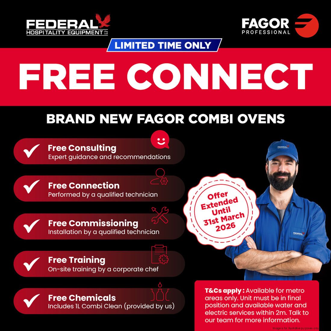 Fagor Ikore 10 Tray Advanced Boiler Gas Combi Oven APW-101GRLWS