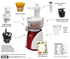 VJ2012 Vitajuice Cold Press Juicer - Red