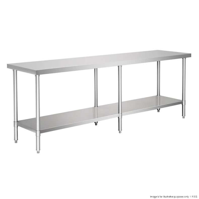 Work Bench with Undershelf 2400x600x900mm