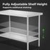 WB7-1000/A Stainless Steel Workbench