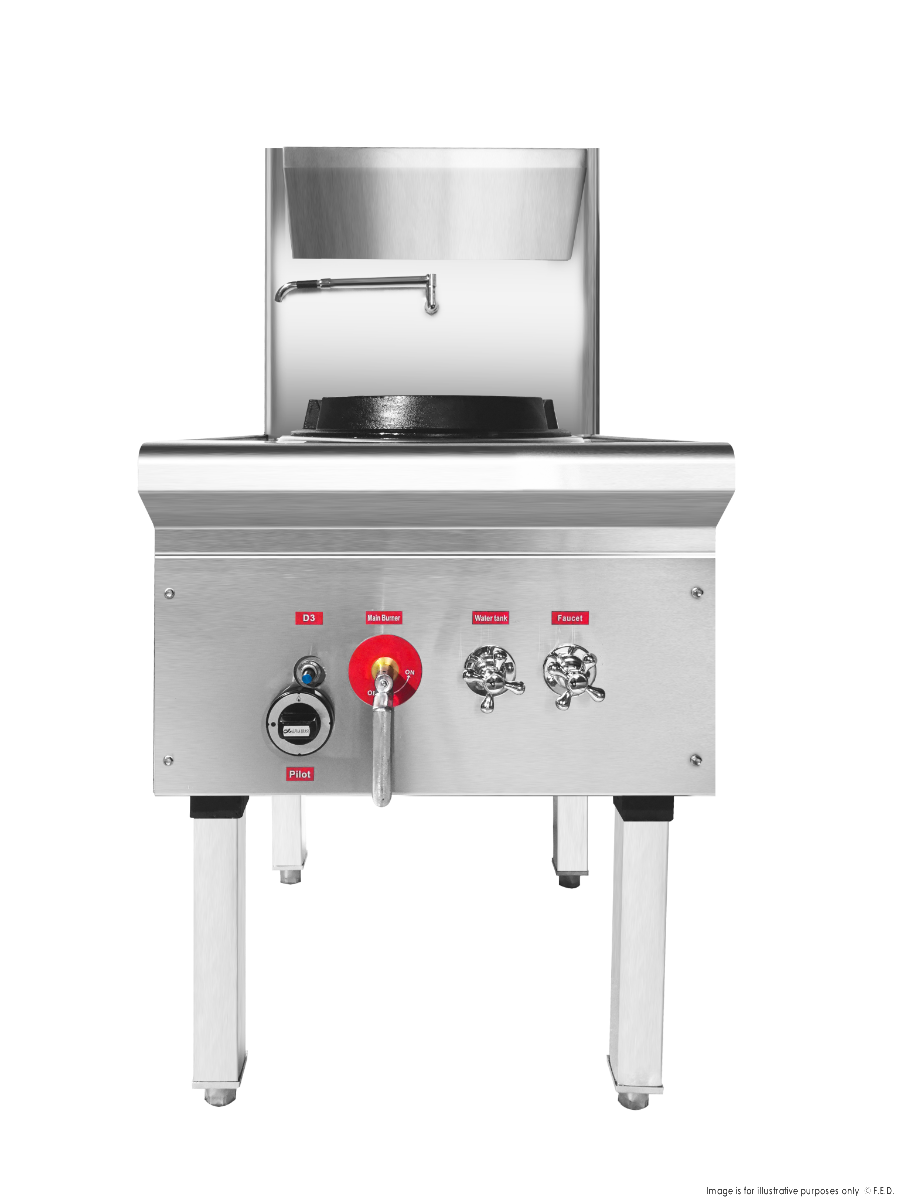 Gasmax Stainless Steel Waterless LPG Gas Single Wok - WW-1L