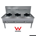 Gasmax Stainless Steel Waterless Nature Gas Triple Wok - WW-3N