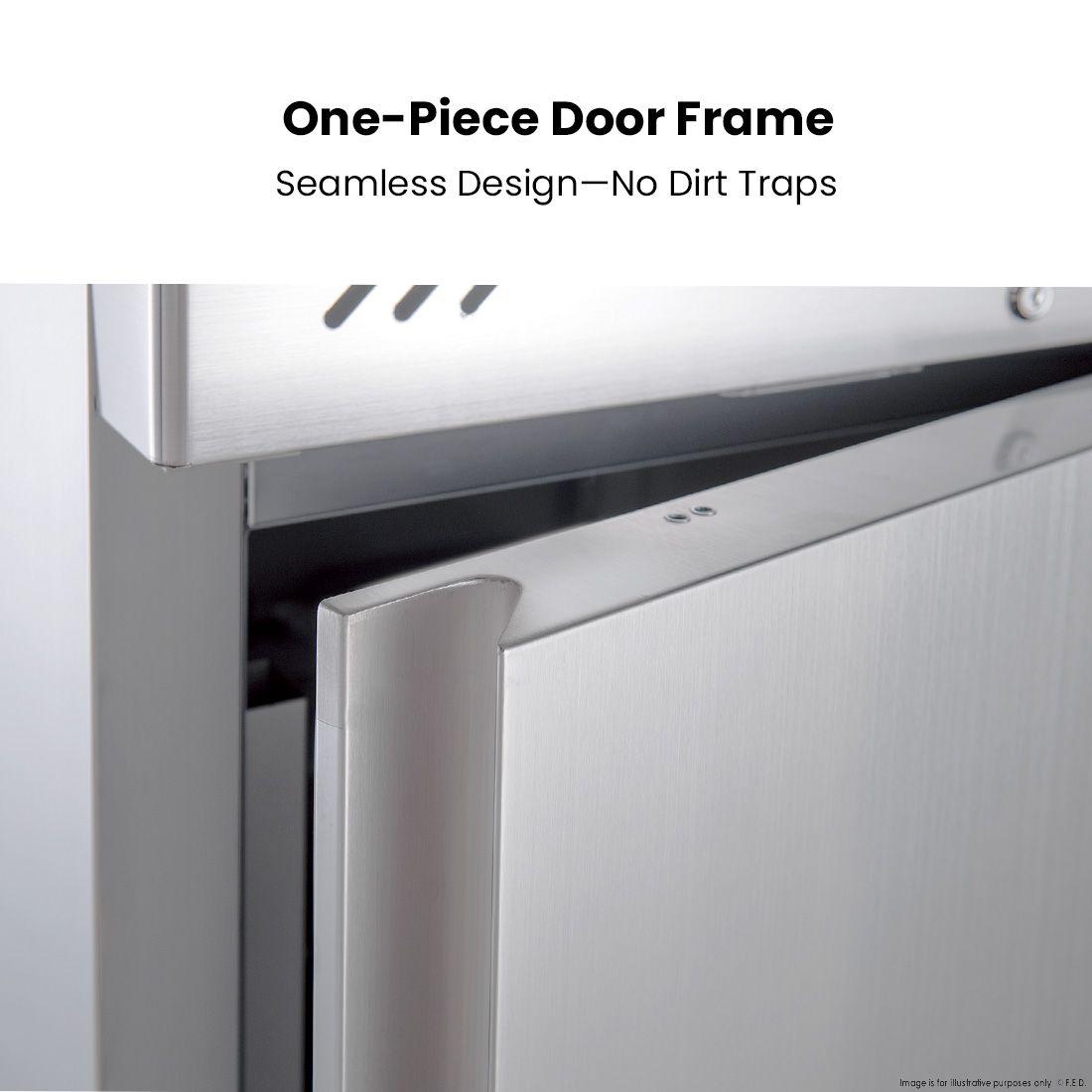 FED-X S/S Two Full Door Upright Freezer - XURF1200SFV
