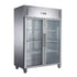 Ex-showroom: FED-X S/S Two Full Glass Door Upright Fridge XURC1410G2V-NSW1693