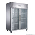 FED-X S/S Two Full Glass Door Upright Fridge