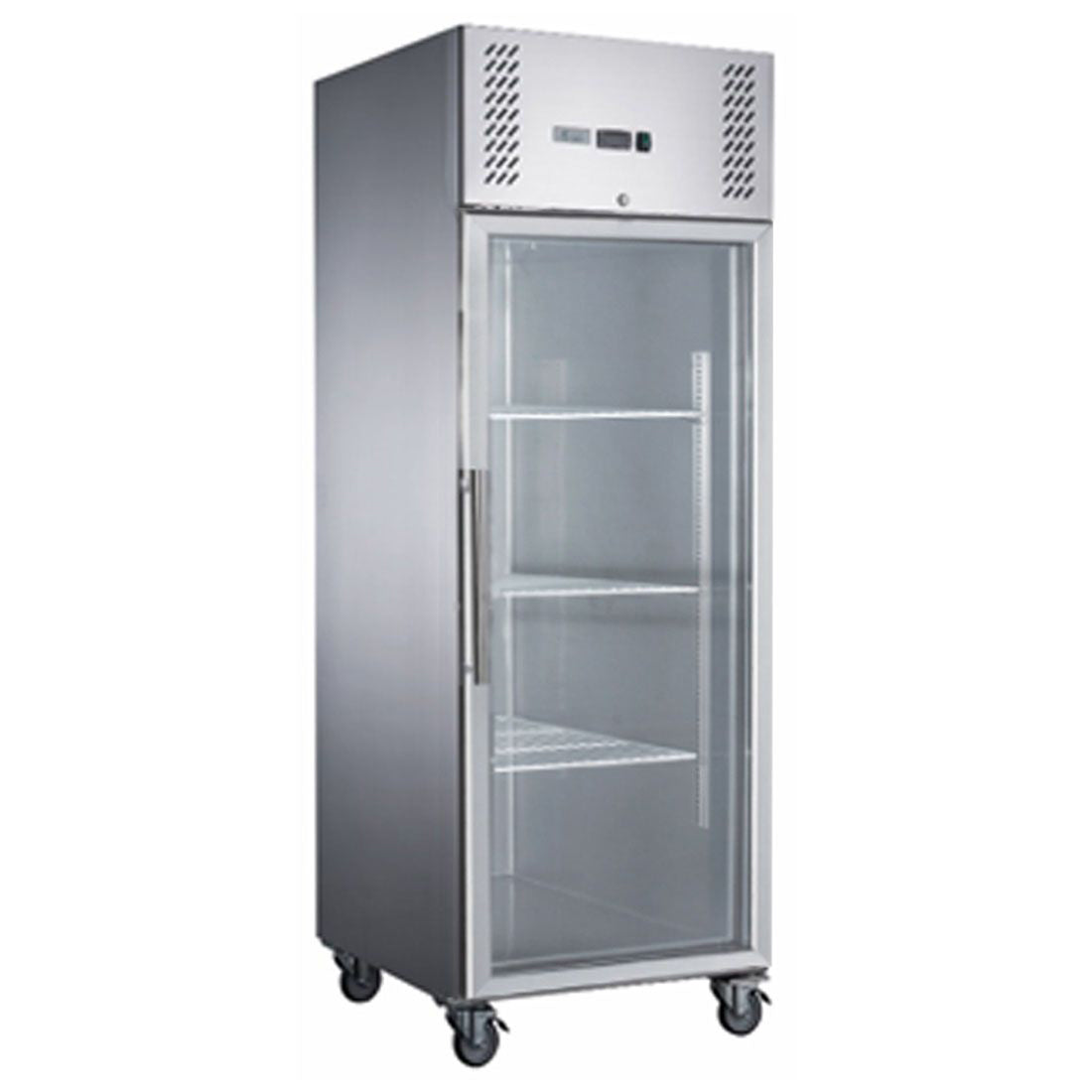 Ex-Showroom: FED-X S/S Full Glass Door Upright Fridge XURC600G1V-SA4-1