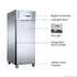 FED-X S/S Single full Door Upright Freezer - XURF400SFV