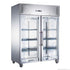FED-X S/S Two Full Glass Door Upright Fridge - XURC1200G2V