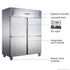 FED-X S/S Split Four-Door Upright Freezer - XURF1200S2V