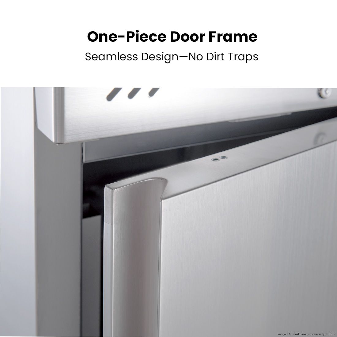 FED-X S/S Four Door Upright Fridge - XURC1200S2V