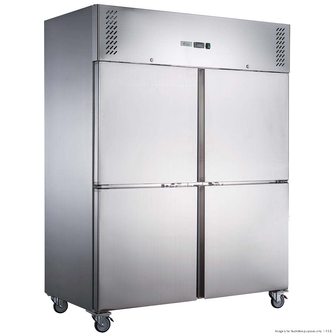 FED-X S/S Split Four-Door Upright Freezer - XURF1200S2V