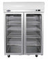 TOP MOUNTED DOUBLE DOOR GLASS FRIDGE YCF9402