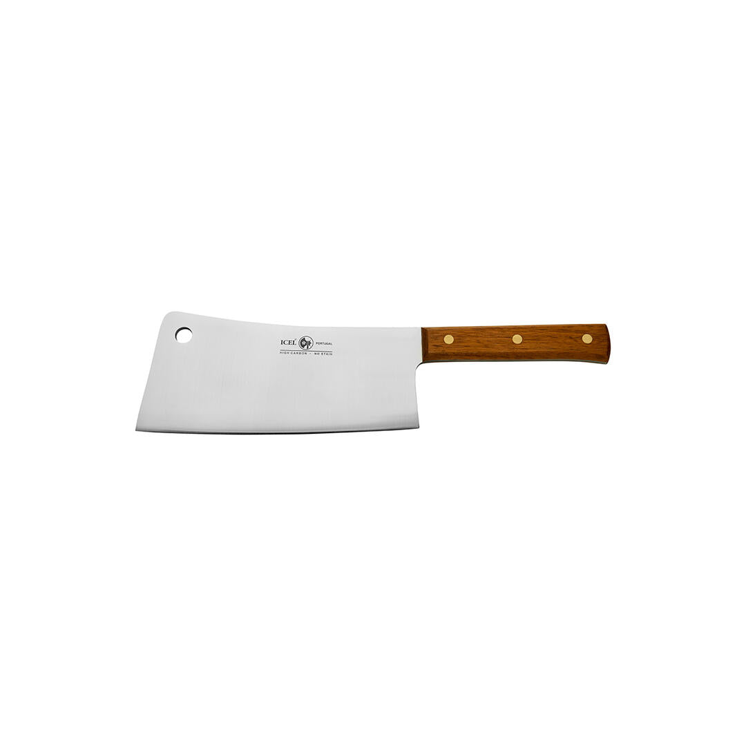 CLEAVER 250mm BLACK PLASTIC HANDLE