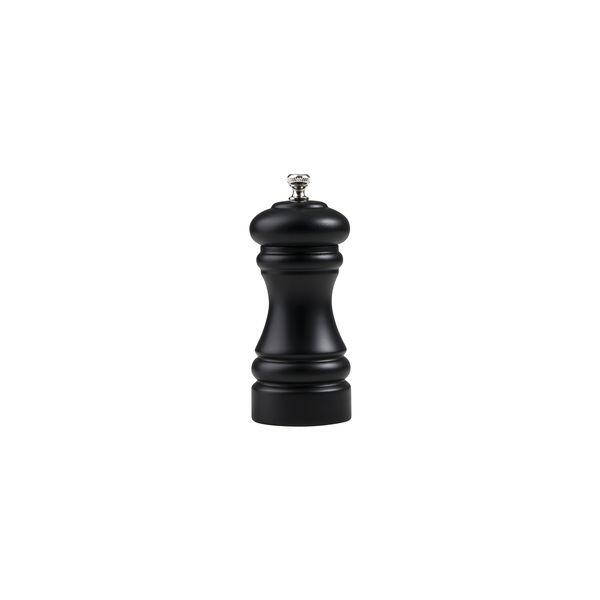 SALT/PEPPER MILL-120mm BLACK WOOD MODA