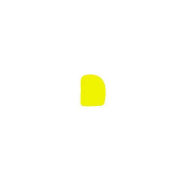 DOUGH SCRAPER HALF MOON- YELLOW