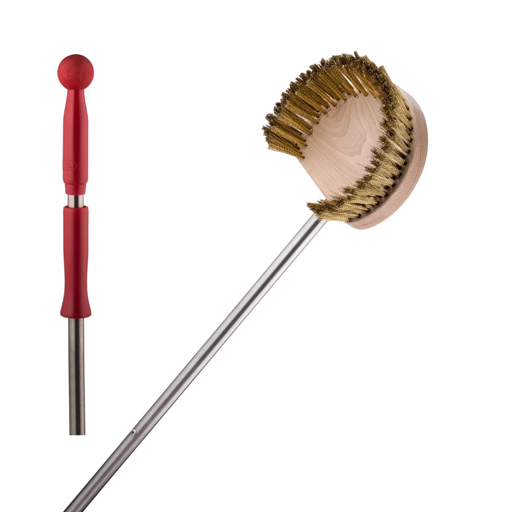 Pizza Oven Brass Brush Round  - 161cm