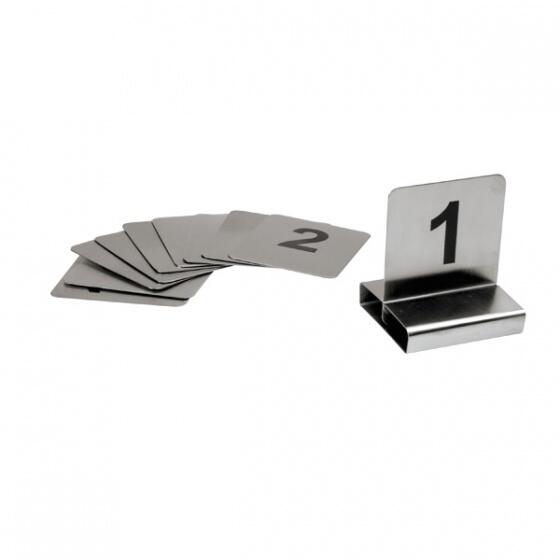 STAINLESS STEEL SMALL TABLE NUMBERS (1-10)