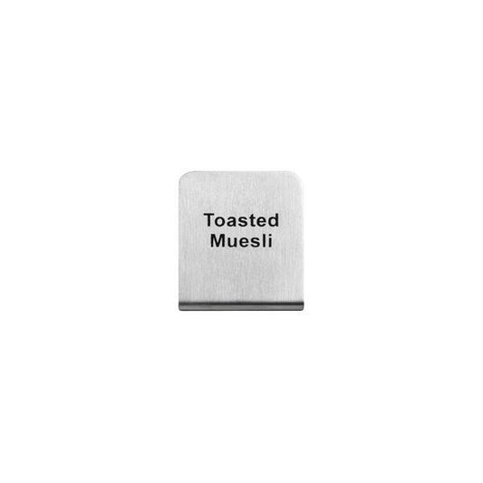 BUFFET SIGN-TOASTED MUESLI  S/S 50X40MM