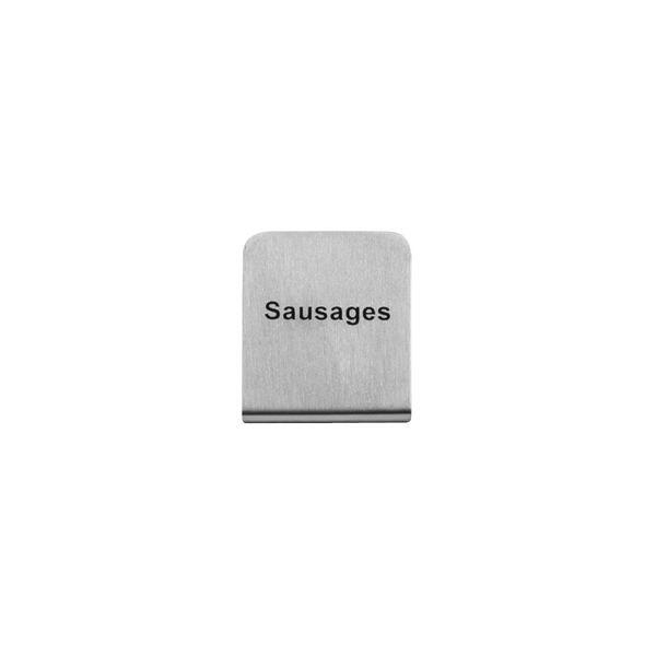 BUFFET SIGN- SAUSAGES  S/S 50X40MM