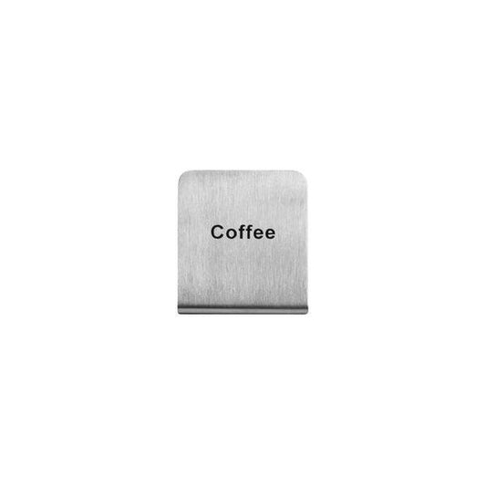 STAINLESS STEEL BUFFET SIGN- COFFEE