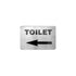 TOILET LEFT ARROW WALL SIGN- 120 x 80mm